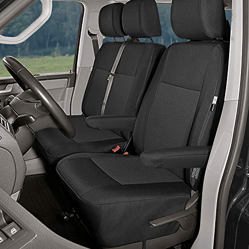 Sitzbezüge passgenau Tailor Made geeignet für Volkswagen T6 Bj. ab 2015 (1+2) ideal angepasst - 3 Sitzer