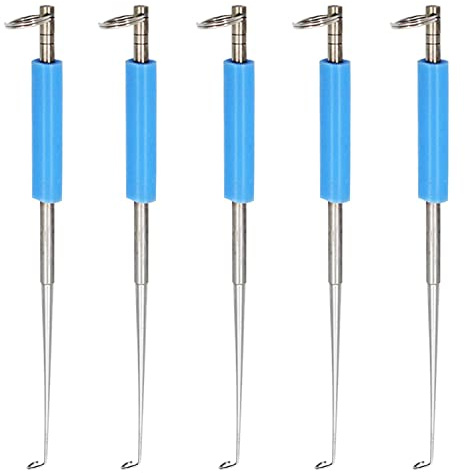 YiXuTag Edelstahl Angeln Aushaken Disgorger Tragbarer Angelhaken Entferner Aushaken Auszieher Angelzubehör, Angelhaken Entferner, Tragbarer Hakenlöser Aushaken Angelwerkzeuge, Angelhaken Remover(5Pcs)
