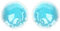 Coussinet pour les Yeux en Gel Glacé, 1 Paire de Coussinets pour les Yeux Chauds et Froids, Bleu Rond, Gonflement des Yeux, Soulagement de la Fatigue Oculaire, Pack de Gel Glacé pour les Yeux pour Hom
