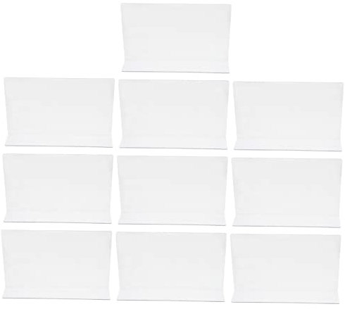 SEWOART Kunststoff Regal Und Seitenteiler Pet Transparent 20x3x6cm Für Supermarkt Warentrenner Und Regalunterteilung 10 Stück