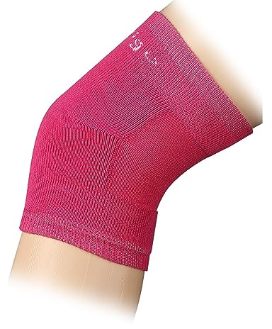 DRUNA Rodilleras de Gimnasia Rítmica de Felpa TERRY INDIGO (Talle M, Fucsia)