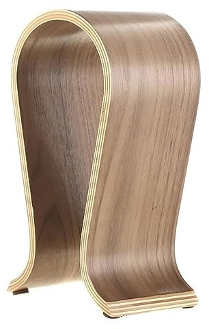 Lepidi Support de Casque en Bois, Support pour Casque Audio, Porte-Casque Universel Gaming ou Bureau, Support de Casque Omega, pour Maison, Bureau, Boutique