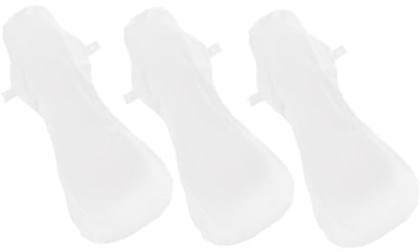 SOLUSTRE Waschbare Menstruationsbinden Damen 3 Stück 420mm Baumwolle Slipeinlagen Mit Druckknopf Wiederverwendbare Atmungsaktive Damenbinden Für Reisen Und Wochenbett