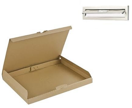 JECO - Lot de 50 Boites postales extra plates 310 x 225 x 30 mm boite carton marron expédition format lettre épaisseur 3cm 30mm