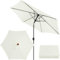 AIMENJOY Rechange Toile de Parasol de Jardin (2 m / 2.7 m / 3.0 m) Dessus de Parapluie de Remplacement pour 6 Bras, Housse de Rechange pour Parasol, pour Terrasse/Jardin/Piscine (Beige,2M / 6.6Ft)