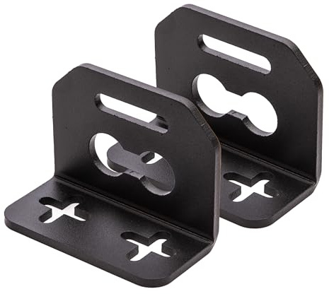 040 Parts 2er Set Aluminium Kofferhalterung (Mittelstück) für Molleboard - Universell Einsetzbar, Pulverbeschichtet, für Schwere Lasten