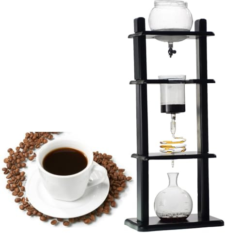 URJWAN Cold Drip Coffee Maker, Cold Brew Coffee Tower, Slow Drip Japanese Cold Brew Maker, Cold Brew Drip, Ice Coffee Tower,for Home, Coffee Shop