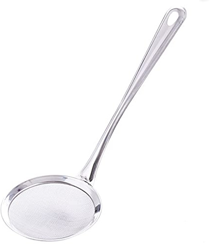 ZXBAODAN Stainless Steel Thicken Oil Colander Grease Mesh Skimmer Vegetable Residue Filter Strainer