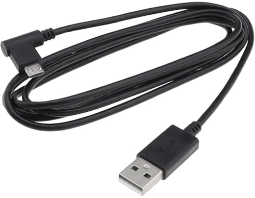 Domicubes Micro USB Cable 1.8m, 90 Degree Left Angle Sync Charging Cord Kit | Replacement practical nylon braided, fast power, Android devices, tangle free, portable, data transfer, 6ft length