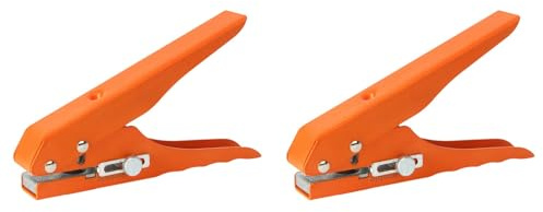 Pyugxab 2X Alicates de Punzonado para Bandas de Borde, Herramienta de Punzonado, Broca Avellanadora de 10 MM, Herramienta para Carpintería Con Orificio para Tornillo