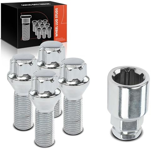 Frankberg 4x Wheel Bolts Stud Front Rear Compatible with S60 I 384 2.0L 2000-2010 S80 I 184 2.5L 1998-2008 Replace# 31423735