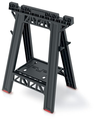 B2C Folding Saw Horse Trestle 1x TECH PRO Stand Sawhorse 350kg Work Bench Garage Workshop Tool Support Foldable