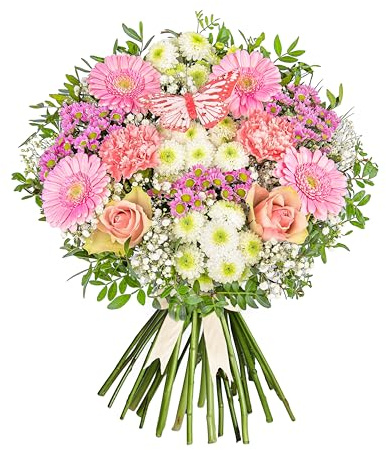 Pastel Meadow - Medium Size - Fresh Flower Bouquet | Birthdays, Anniversaries, Thank You Gifts, Thinking of You, Delivered in Bud and Blooms in 48-72 Hours
