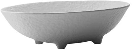 cesto frutta Portafrutta in ceramica, portafrutta quadrupede, portafrutta ovale, utilizzato for il piano di lavoro della cucina o la decorazione del tavolo da pranzo centrotavola(Bianco)