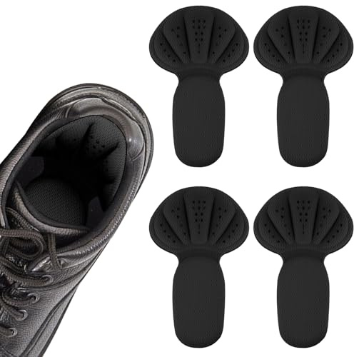 4PCS Heel Pads for Shoes Too Big, Back of Heel Cushion Inserts Pads, Adhesive Back of Heels Grips Inserts for Boots, Too Big Loose Shoes, Reusable Heels Guards Liners Anti Blister(Long)