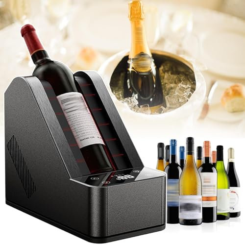 Electric Wine Chiller, Rapid Cooling Beverage Cooler for Wine and Champagne, for Wine Enthusiasts