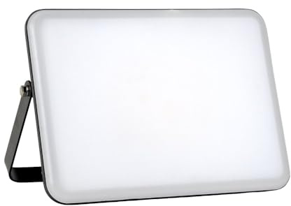 LUXULA LED Außenstrahler 20W, 4000K, IP65, mattes Cover, Weiß | 4000K Neutralweiß, IP65 wasserdicht, Schnellverbinder, mattes Cover, Fluter für Garten, Einfahrt und Hauswand, Weiß