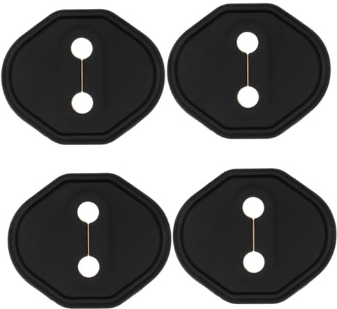 GRIRIW 4pcs Door Lock Protectors for Cars Modified Latch Covers Car Door Accessories Smooth Design for Enhanced Protection Style Compatible with Multiple Models