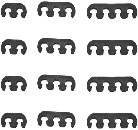 Hoite Kit Separatore Cavi Candele, 12 Pezzi, Supporto Per Separatori Cavi Accensione, Nero