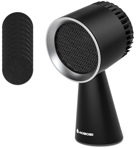 AAOBOSI Desktop Cooker Hood, Mini Household Extractor Fan Kitchen with 3 Wind Speed, Removable and Washable Filter, Large Oil Collection Cup, Portable Extractor Hood for Kitchen,RV,Hot Pot,BBQ