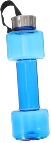 ERINGOGO Dumbbell Shaped Sports Water Bottle Portable Gym Kettle Large Capacity Petg Fitness Drinking Container for Workout and Travel