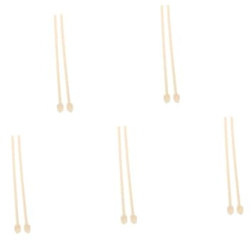 ABOOFAN 40 Pares Chopsticks Divertidos Palillos de Mano Palillos para Acampar plástico de Beige