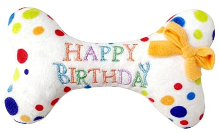 XDGBGFN Hunde Geburtstag Knochen Spielzeug Haustier Hund Geburtstag Knorpel Spielzeug Hundespielzeug Geburtstag für Kleine und Mittlere Hunde