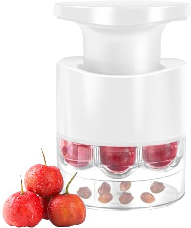 ETUCYNG Snocciolatore per Ciliegie Multifunzionale - Estrattore di Nocciolo a 7 Fori per Ciliegie,Denocciolatore Portatile, Utensili da Cucina Risparmio per Preparare Datteri, Biancospino e Altri