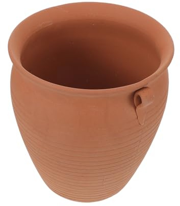 Hemobllo Pot de Conservation Terre Cuite pour Pommes de Terre et Oignons Bocal à Légumes Racines avec Ventilation pour Garder Frais sur Plan de Travail