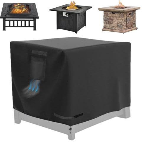Sghtil Housses De Protection Pour Foyer Extérieur,76 Cm Bouclier De Protection Imperméable Et Robuste | Housses Pour Table De Foyer | Pour Patio Véranda Camping Intérieur Et Extérieur Maison Jardin