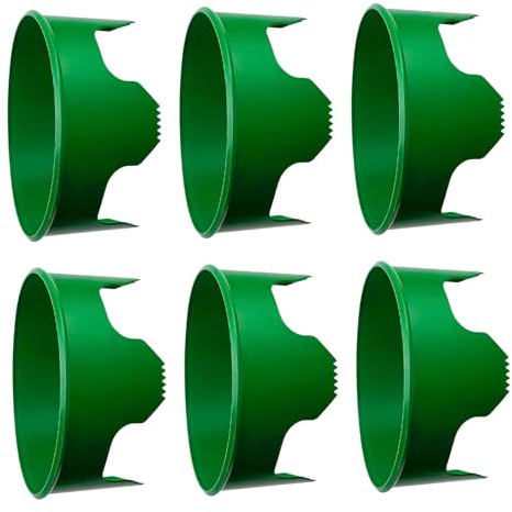 doyandader Anillos de crecimiento para plantas – 6 piezas de collar de jardín | Borde protector redondo para terraza, exterior, jardín, invernadero, arbusto, parterres