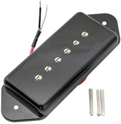 Keramik P90 Single Coil Hals/Steg Tonabnehmer Für BK Gitarren Offener Humbucker(1 Pc B Black)