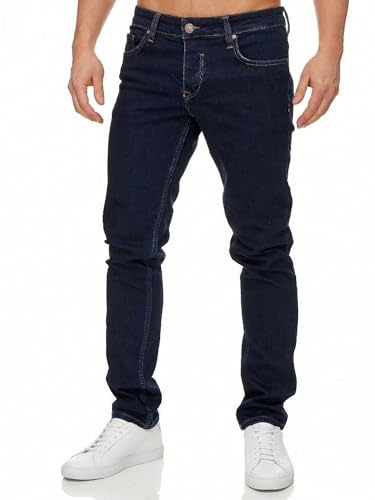 Tazzio jeans slim fit herr jeans stretch designer byxor denim 16533, Mörkblå, 30W / 32L