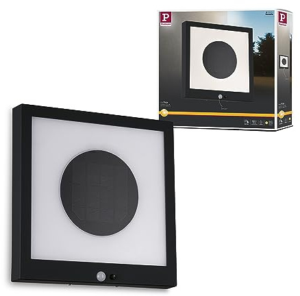 Paulmann 94263 LED Solar Panel Taija Außenleuchte incl. 1x1,2 Watt IP44 Spritzwasserschutz Anthrazit Gartenbeleuchtung Kunststoff Warmweiß 3000 K