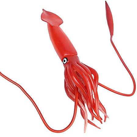 JOKFEICE Realistische Tier Figuren Tintenfisch Meer Tier Spielzeug, Wissenschaft Projekt, Kuchen Topper, frühen Pädagogisches Spielzeug Geburtstag Weihnachten Geschenk für Kleinkinder(Große Größe)
