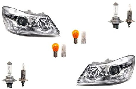 Johns, Scheinwerfer Halogen kompatibel zu Skoda Octavia 1Z 09-13 Leuchtmittel Set Li Re