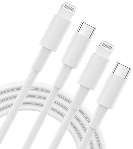 2 piezas Cables de Carga rápida para iPhone de 2m Certificado Apple MFi | Cable iPhone Rápida Tipo C a Lightning Cable para Compatible con iPhone 14 Plus/14 Pro/13/13 Pro/12/12Pro/11, iPad
