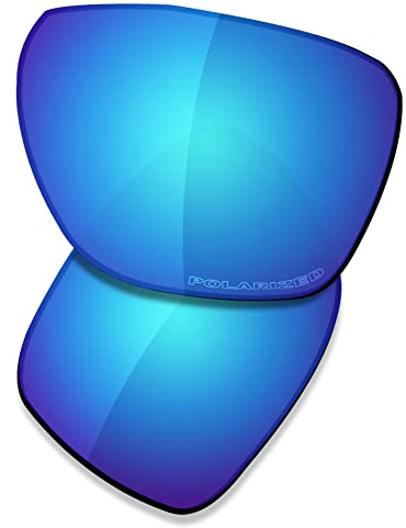 SAUCER Verres de rechange haut de gamme pour lunettes de soleil Oakley Sylas OO9448 | Sylas Low Bridge Fit OO9448F – Bleu glacier polarisé