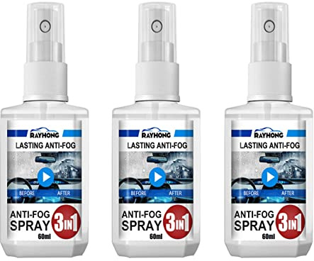 De-icer Spray 60ml For Car Windscreen, Icer Remover Spray, Fast Acting Melts Ice and Frost Quickly For Windows/Mirrors, Winte De Icer Trigger Spray for Windshield Windows Winter Car Essentials