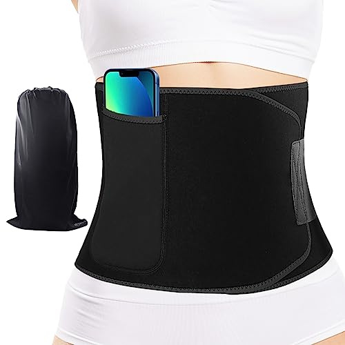 Ceinture de Sudation, LUZOON Homme et Femme Ceinture Abdominale Néoprène Fitness Sauna Ceinture Amincissant Réglable-M
