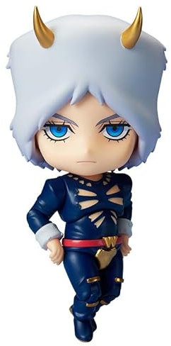 Gooyeh Weather Report Figurine JoJo Anime Figurine Mignonne Mobile Changeable Tête Changeante Accessoires Statue d'action Modèle Ornement Collection Cadeau 10 cm