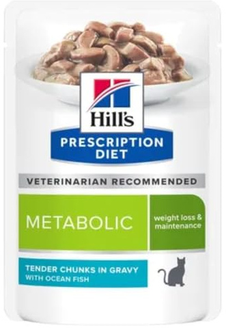 HILL'S Feline Metabolic Fisch, Blau, 12 x 85 g
