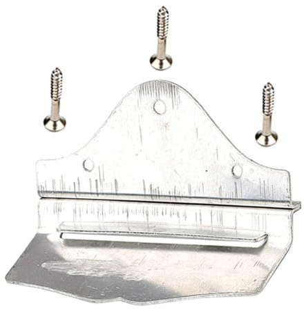 JEWEDECO Metal Mandolin Tailpiece in Silver Resistant to Deformation and Easy to Install 14-string and Musical Instrument Accessories Suitable for Mandolin Enthusiasts