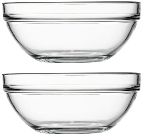 Queensway Home & Dining Tempered Glass Mixing & Salad Serving Bowl