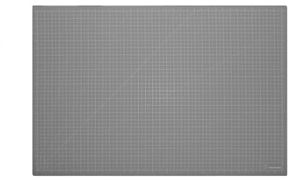 Hahnemühle graue Schneidmatte, mit Skalierung in Zentimeter und Zoll, 3mm dick, 5 Lagen (90x60cm für DIN A1)