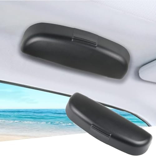 OINTJWWO Auto Brillenetui Sonnenbrillenhalter für Audi A3 A4 A5 A6 A7 2021-2024, ABS Sonnenbrillen Organizer Brillenhalter Aufbewahrungsbox Multifunktions Innenraum Zubehör,B/Black