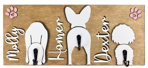Personalisierte Kleiderhaken, Wandhalterung, Schlüsselhalter für Wand, Hutablage, Kleiderbügel, Wandhalterung, D, 15 x 40 cm, 1 Stück