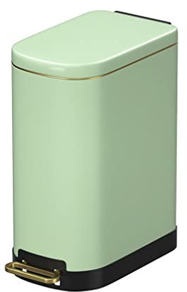 LJTHUU Pattumiera per Interni in Acciaio Inossidabile con Coperchio e Pedale Silenzioso Pattumiera per Soggiorno Cucina Camera da Letto Bagno Pattumiera retrò Creativa 10L Bagno TR
