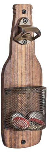 Abrebotellas De Pared | Abrelatas Y Abrebotellas De Montaje En Pared Para Latas De Cerveza | Accesorio De Cocina Compacto, Decoración Hogar Y Regalo Para Cumpleaños, Hombre Y Mujer