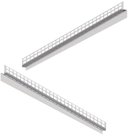 Profilo inclinato da parete in acciaio inox Aquabad Clive Wall per doccia a filo pavimento 120 cm, 1 coppia (sinistra e destra), altezza bordo 10 mm